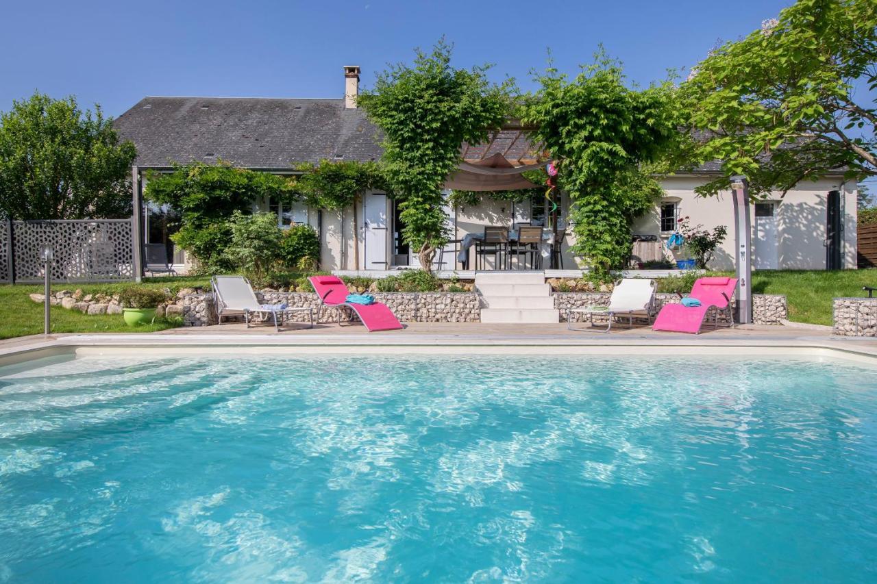 Au Coeur Du Bien-Etre, Chalet Avec Piscine Chauffee Et Couverte, Spa, Sauna, Massages Monteaux Exterior photo